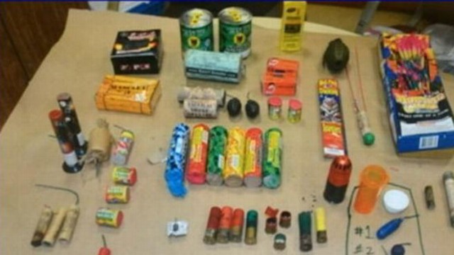 VIDEO: The 16-year-old is under investigation after police found fireworks, shotgun shells in his home.
