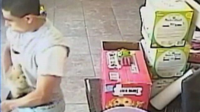 VIDEO: A man stuffs a Pomeranian puppy in his pants at a New York pet store.