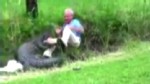 VIDEO: Dramatic video shows North Carolina man's close call with an alligator's jaw.