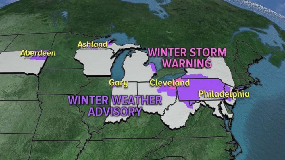 PHOTO: A clipper system is an area of low pressure that usually forms in the southern provinces of Canada and quickly drops southeast into the eastern United States.