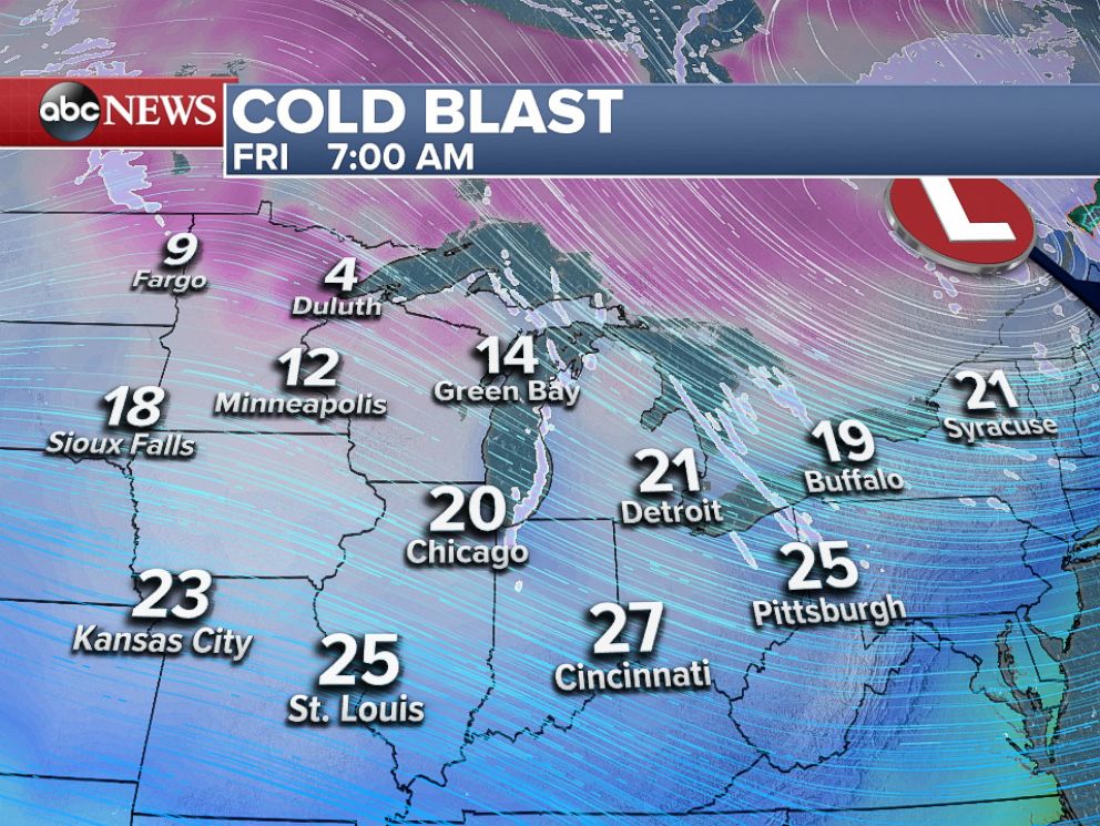 Arctic Blast Brings Cold, Snow To Midwest And Northeast - ABC News