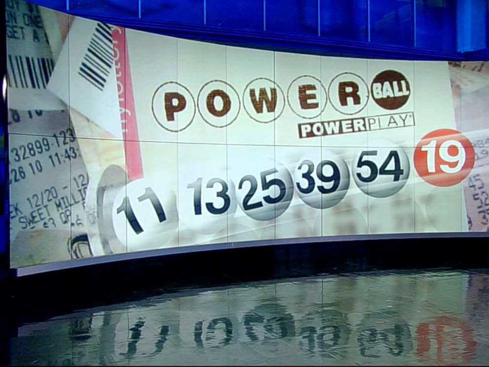 PHOTO: WFAA in Dallas, Texas reports on the Powerball drawing on Feb. 11, 2015.