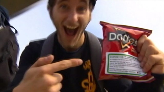 VIDEO: Police ran out of the snack in 10 minutes while using it to advertise new marijuana laws.