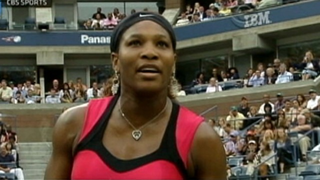 VIDEO: Serena Williams yelled at a U.S. Open official before losing to Samantha Stosur.
