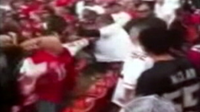 VIDEO: Fan violence hits Candlestick Park during and after 49ers-Raiders matchup.