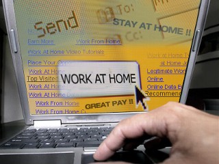 work at home scams