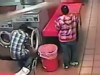 VIDEO: Surveillance video shows toddler trapped in a running washer machine.
