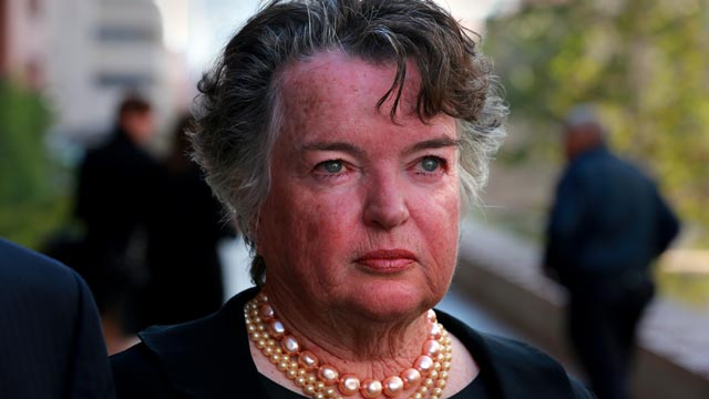 PHOTO: Former San Diego mayor Maureen OConnor leaves federal court, Feb. 14, 2013, in San Diego.