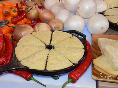 Elizabeth Karmel's Vidalia Cornbread, is a great recipe seen on Good Morning America.