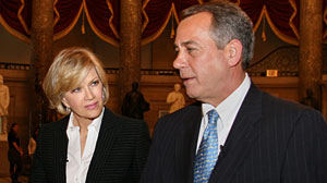 Photo: Diane Sawyer interviews John Boehner