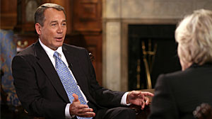 Photo: Diane Sawyer interviews John Boehner