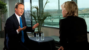Diane Sawyer interviews David Cameron