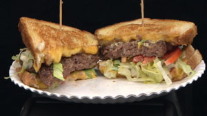 Friendlys Grilled Cheese Burger Melt