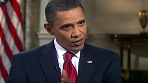 Photo: Diane Sawyer interviews President Barack Obama