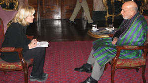 Diane Sawyer sits down with Hamid Karzai