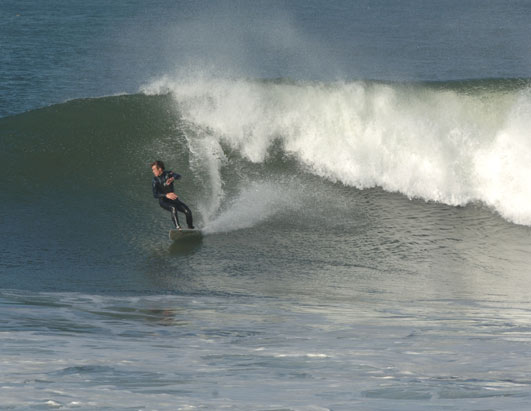 Redondo Beach Calif is a popular big wave surf spot in the south bay of