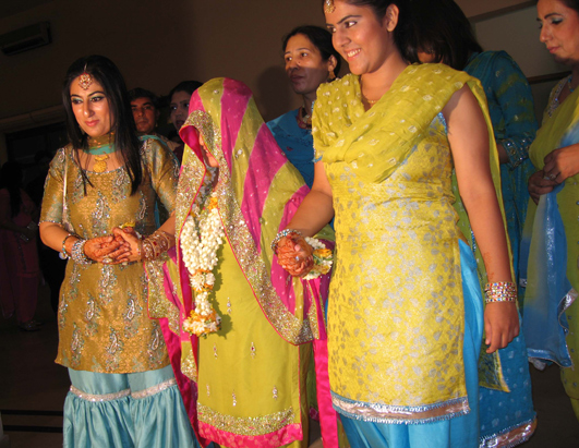 In Pakistan the wedding ceremonies take place over three days