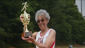 PHOTO 95-Year-Old Woman Shatters Running Record
New Yorker Ida Keeling ran 60 Meters in 29.86 Seconds -- Slashing Nearly10 Seconds off the old Mark