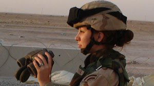 PHOTO Mickiela Montoya served in Iraq as a military policewoman, but when she came back to the United States the veteran and single mother wound up homeless.
