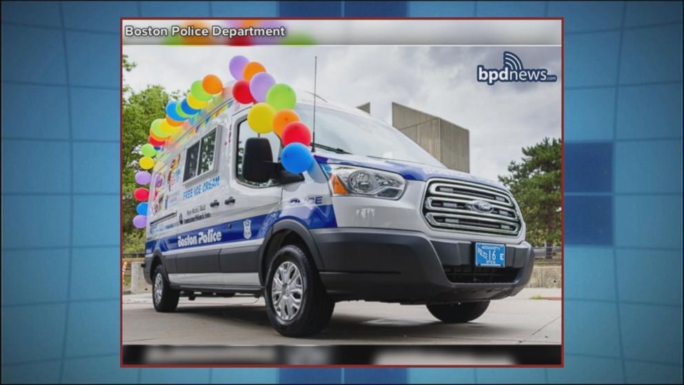 Boston Police Unveil New Addition to Ice Cream Truck Fleet
