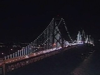 Watch: Lights Illuminate Bay Bridge in San Francisco