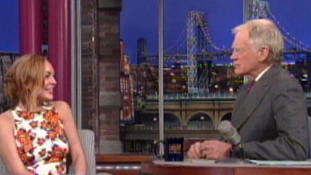 David Letterman Grills Lindsay Lohan