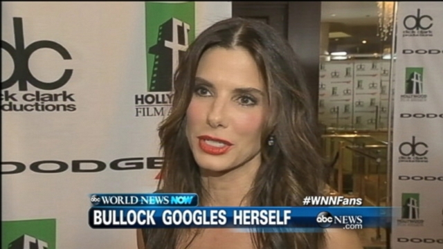 VIDEO: Sandra Bullock plugged her name into Google and found only harsh words.