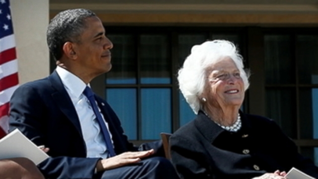 VIDEO: Bush family matriarch, 88, hospitalized for respiratory problems.