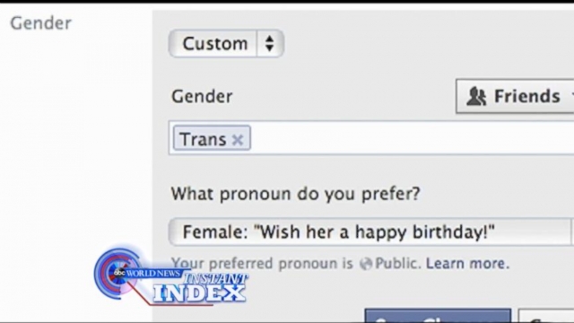 VIDEO: Instant Index: Facebook Adds New Gender Options for Users