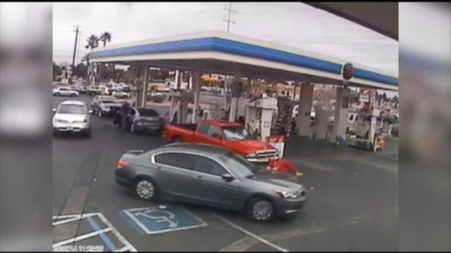 VIDEO: Elderly Man Run Over at Las Vegas Gas Station