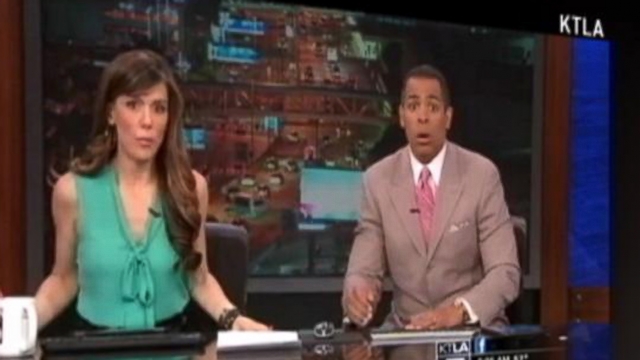 VIDEO: TV Anchors Shaken Up by a Quake