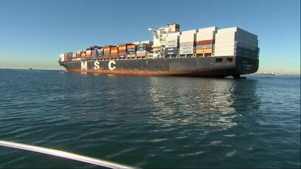 LA Port Strike Causes Massive Ship Traffic Jam Video ABC News