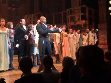 WATCH: Mike Pence Responds to 'Hamilton' Incident