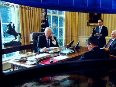 WATCH: Trump Holds Phone Conversations With Putin, Other World Leaders