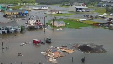 flooding coral cape florida catastrophic harvey houston drone texas tropical storm abc captures wake faces after playing