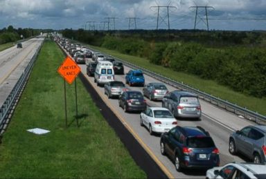 VIDEO: Residents encounter traffic jams on 3 main routes out of South Florida