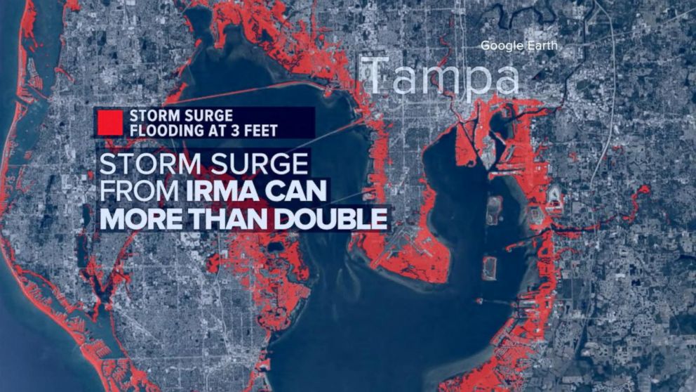 TampaSt. Petersburg area is at risk for dangerous storm surge flooding