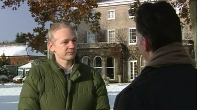 VIDEO: WikiLeaks founder talks to ABC's Jim Sciutto after his jail release.