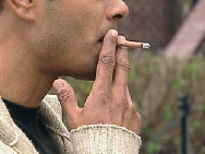 man smoking