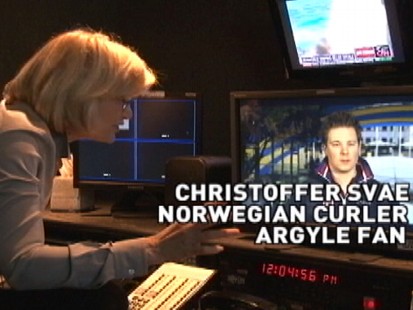 VIDEO: Diane Sawyer chats with Christoffer Svae from Norways curling team