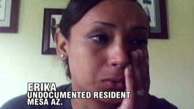 VIDEO: ABCs Diane Sawyer talks with Erika, an undocumented resident in Arizona.