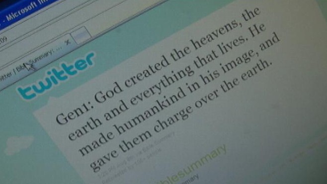 VIDEO: Meet Chris Juby, whos summarizing the entire Bible one tweet at a time.