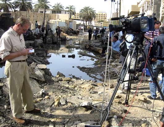 Peter Jennings on the rebuilding of Iraq during his report from Baghdad