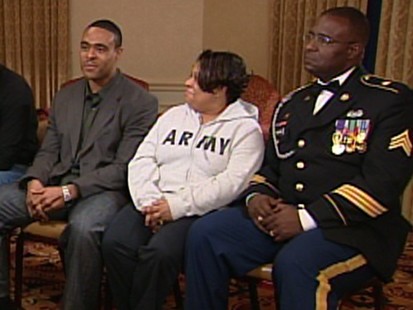 Barack Obama spent time visiting soldiers wounded in Iraq and Afghanistan.