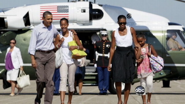 VIDEO: Presidents planned holiday comes in the midst of dire economic times.