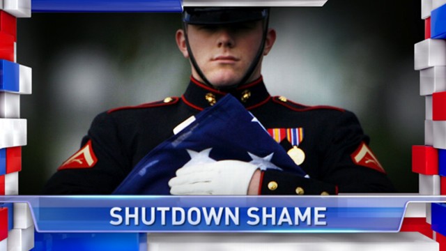 VIDEO: Military benefits held up for families of soldiers killed in action because of the shutdown.