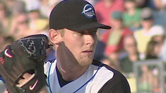 VIDEO: The 21-Year-Old pitcher throws a 100mph fastball.