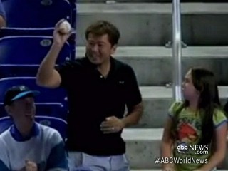 Watch: Man Nabs Foul Ball From Little Girl