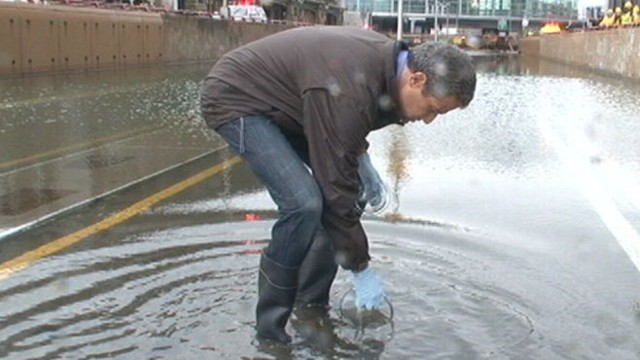 VIDEO: Dr. Richard Besser shares findings on the safety of the flood waters brought by Sandy.