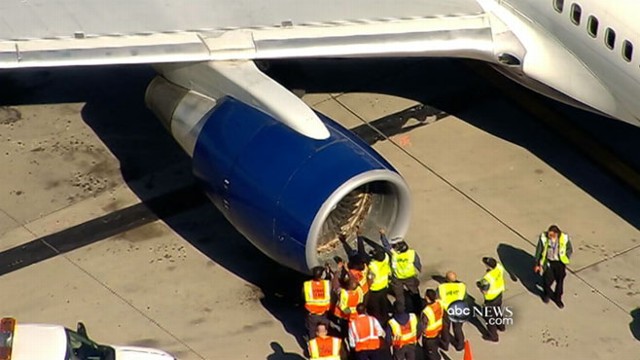 VIDEO: Collision with birds knocks out Delta flights engine, fills cabin with smoke.